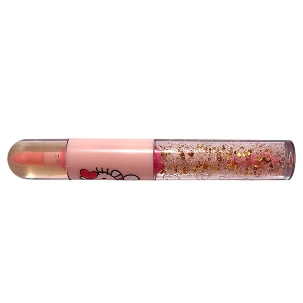 🤯5/$25🤯 Hello Kitty Gold Double Ended Lip Gloss With Gold Sparkle
